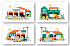 10 Warehouse Vector Illustration Product Image 3