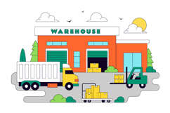10 Warehouse Vector Illustration Product Image 4