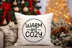 Warm and cozy SVG , Christmas Quotes and Sayings SVG Product Image 3