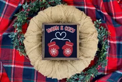 Warm and Cozy Christmas SVG | Winter Gloves Cut File Product Image 3