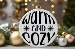 Warm And Cozy SVG , Merry Christmas SVG , Holiday SVG Product Image 2