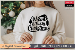 Warm &amp; Fuzzy Christmas SVG | Christmas SVG | Holiday SVG Product Image 2
