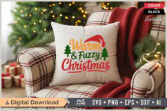 Warm & Fuzzy Christmas SVG | Christmas SVG | Holiday SVG Product Image 4