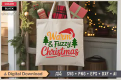 Warm & Fuzzy Christmas SVG | Christmas SVG | Holiday SVG Product Image 5
