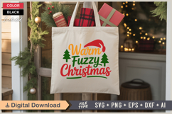 Warm Fuzzy Christmas SVG | Christmas SVG | Holiday SVG Product Image 5