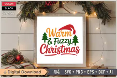 Warm & Fuzzy Christmas SVG | Christmas SVG | Holiday SVG Product Image 6