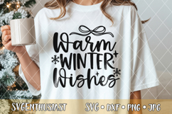 Warm winter wishes SVG cut file Product Image 2