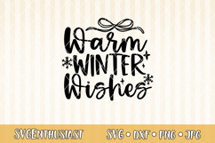 Warm winter wishes SVG cut file Product Image 3
