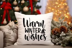 Warm winter wishes SVG, Festive Holiday SVG, Christmas SVG Product Image 3