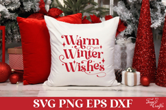 Warm Winter Wishes SVG Quote Product Image 3