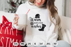 Warm winter wishes svg, christmas svg, christmas sublimation
