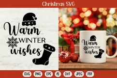 Warm winter wishes svg, christmas svg, christmas sublimation