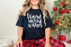 Warm winter wishes SVG, Festive Holiday SVG, Christmas SVG Product Image 2