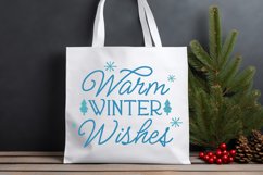 Warm Winter Wishes SVG | Christmas Xmas Design Product Image 3