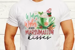 Warm Wishes and Marshmallow Kisses Sublimation PNG Product Image 2