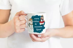 Warm Wishes & Snowman Kisses Sublimation | Positive Saying Product Image 2