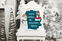 Warm Wishes & Snowman Kisses Sublimation | Positive Saying Product Image 3