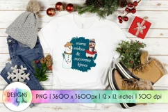 Warm Wishes & Snowman Kisses Sublimation | Positive Saying Product Image 1