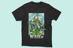 Warm | Soldier with Cup of Coffee in Winter | Funny T shirt