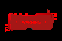 Warning alert attention futuristic game element graphic Product Image 2