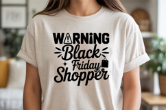 Warning Black Friday Shopper SVG, Black Friday SVG Product Image 3