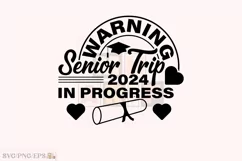 Vacation, Senior Class of 2024 Trip SVG T-shirt Design Product Image 1
