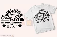 Vacation, Senior Class of 2024 Trip SVG T-shirt Design Product Image 2