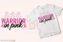 Breast Cancer SVG Retro T-shirt Design, Breast Cancer PNG Product Image 3