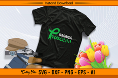 Warrior Princess Liver Cancer Awareness SVG Product Image 2