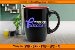 Warrior Princess Stomach Cancer SVG Design Product Image 3