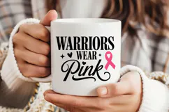 Warriors Wear Pink SVG | Breast Cancer Awareness SVG Product Image 3