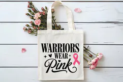 Warriors Wear Pink SVG | Breast Cancer Awareness SVG Product Image 4