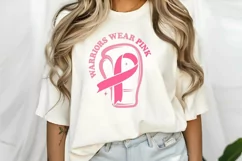 Warriors Wear Pink SVG , Breast Cancer Fighter SVG Product Image 2