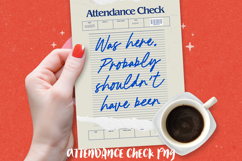 Funny Attendance Check PNG BUNDLE, Sublimation PNG. Product Image 3