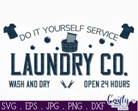 Vintage Farmhouse Home Sign | Wash And Dry Laundry Svg Product Image 2
