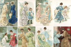Early 20th Century Dress Illustrations Vintage Images Bundle Product Image 3