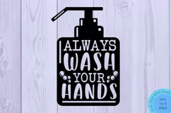 Farmhouse Svg Bathroom Svg Bathroom Sign Svg Wash Your Hands Product Image 2
