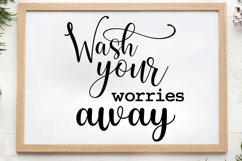 Wash your worries away SVG, Farm House Sign S Product Image 1