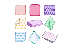 washcloth baby set cartoon Product Image 1