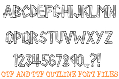 Washi Torn Tape Font Scrapbook Typography Lettering ABC Product Image 2