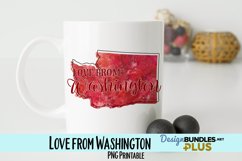 Love from Washington Sublimation PNG Product Image 1