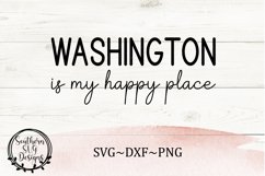 Washington Is My Happy Place SVG / svg cut file Product Image 2