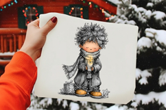 Whimsical Christmas boy PNG Sublimation Product Image 2
