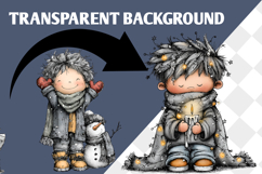 Whimsical Christmas boy PNG Sublimation Product Image 3