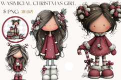 Whimsical Christmas girl png Product Image 1