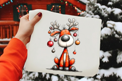 Whimsical Christmas Reindeer Sublimation Product Image 2