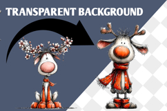 Whimsical Christmas Reindeer Sublimation Product Image 3