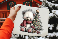 Whimsical Christmas Teddy bear png Sublimation Product Image 2