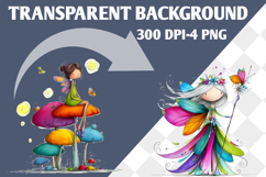 Whimsical fairy png Sublimation Product Image 3