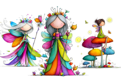 Whimsical fairy png Sublimation Product Image 5